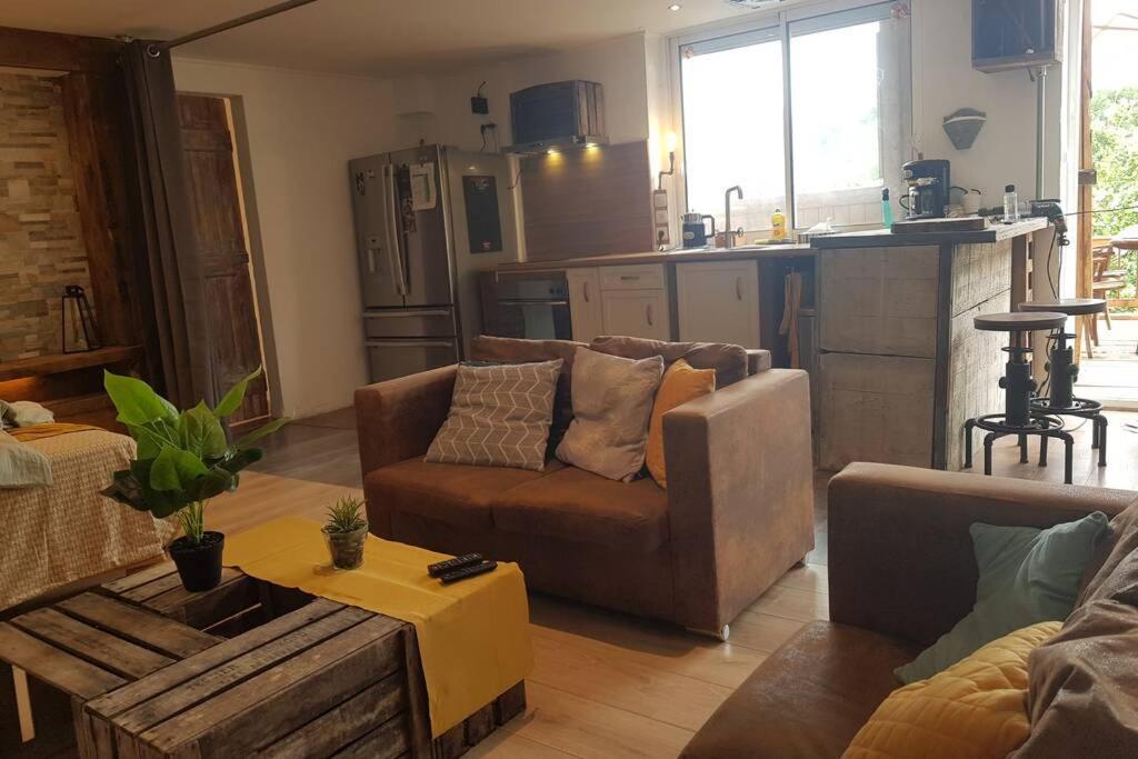 L'Idyllique - Studio Prive Sous Maison Saint-Didier-sur-Beaujeu Exteriör bild