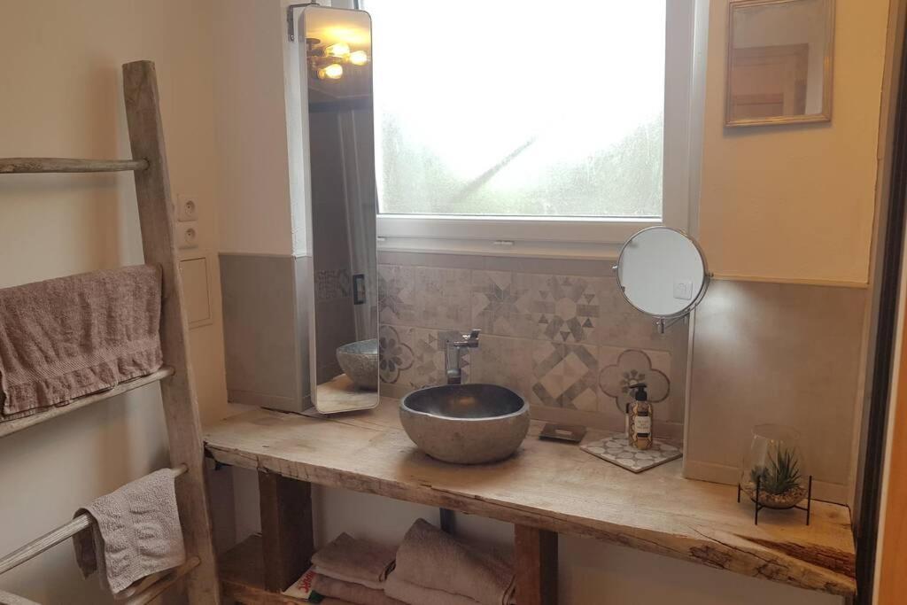 L'Idyllique - Studio Prive Sous Maison Saint-Didier-sur-Beaujeu Exteriör bild
